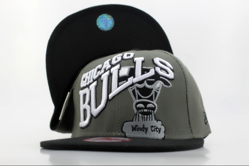 Chicago Bulls Grey Snapback Hat QH